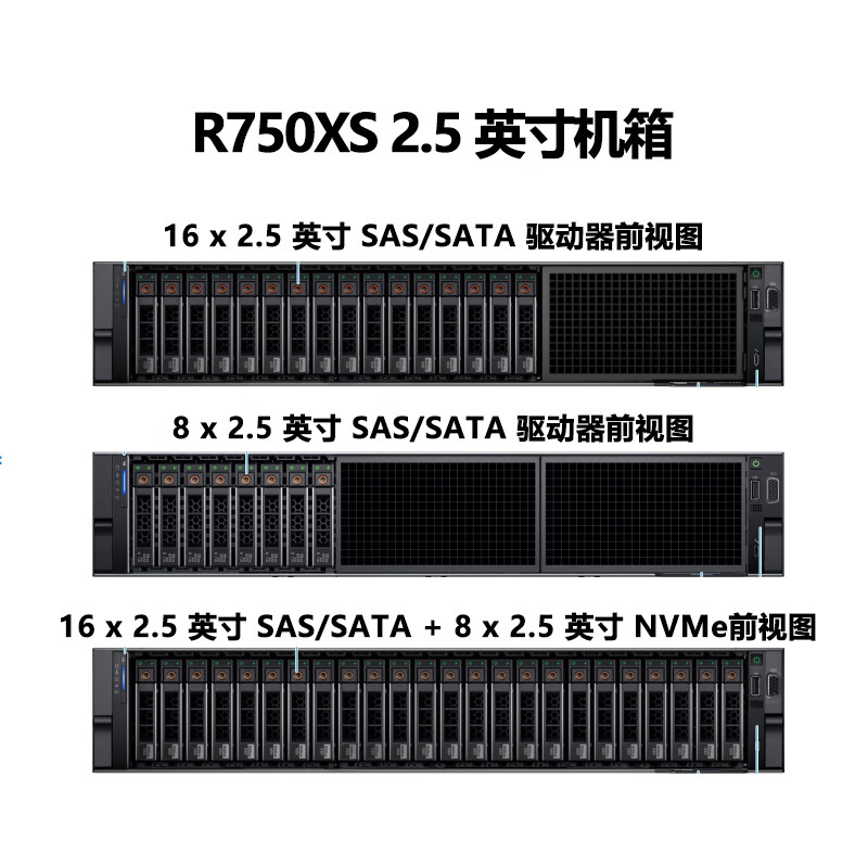 戴尔机架式服务器整机R760XS 7